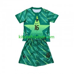 Camisola de Guarda-redes Seleção da Francesa Mike Maignan 16 Criança Terceiro equipamento Mundial 2026 Mangas Curtas
