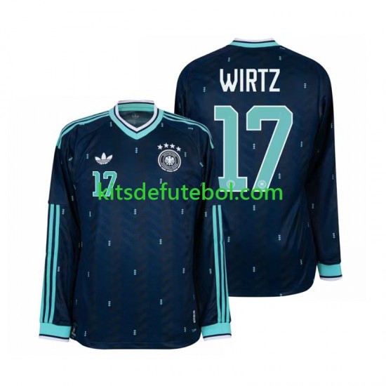Camisola Seleção da Alemã Florian Wirtz 17 Homem Equipamento alternativo Mundial 2026 Mangas Compridas
