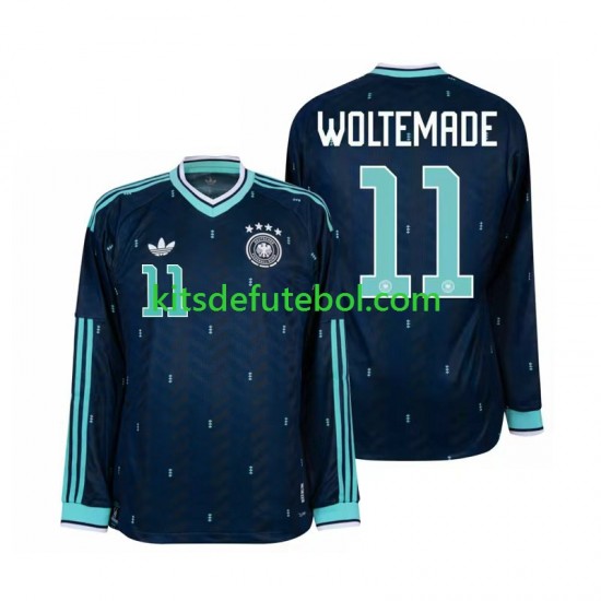 Camisola Seleção da Alemã Nick Woltemade 11 Homem Equipamento alternativo Mundial 2026 Mangas Compridas