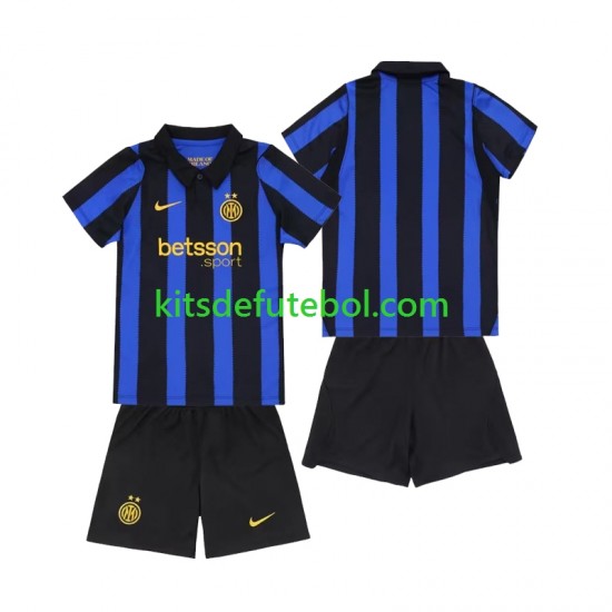 Camisola Inter de Milão Criança Equipamento principal 2026-2027 Mangas Curtas