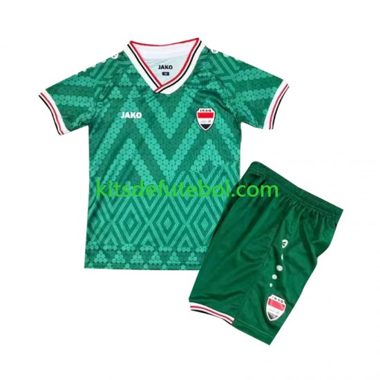 Camisola Seleção da Iraquiana Criança Equipamento principal Mundial 2026 Mangas Curtas