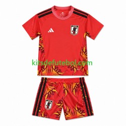 Camisola de Guarda-redes Seleção da Japonesa Criança Equipamento principal Mundial 2026 Mangas Curtas
