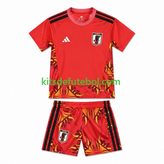 Camisola de Guarda-redes Seleção da Japonesa Criança Equipamento principal Mundial 2026 Mangas Curtas