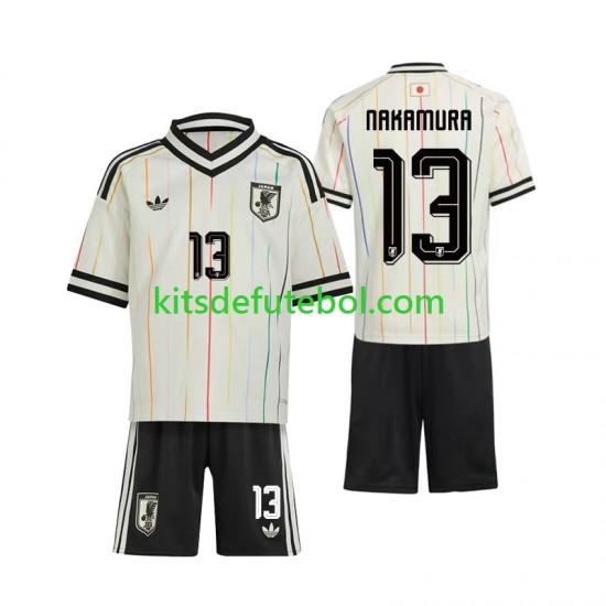 Camisola Seleção da Japonesa Keito Nakamura 13 Criança Equipamento alternativo Mundial 2026 Mangas Curtas