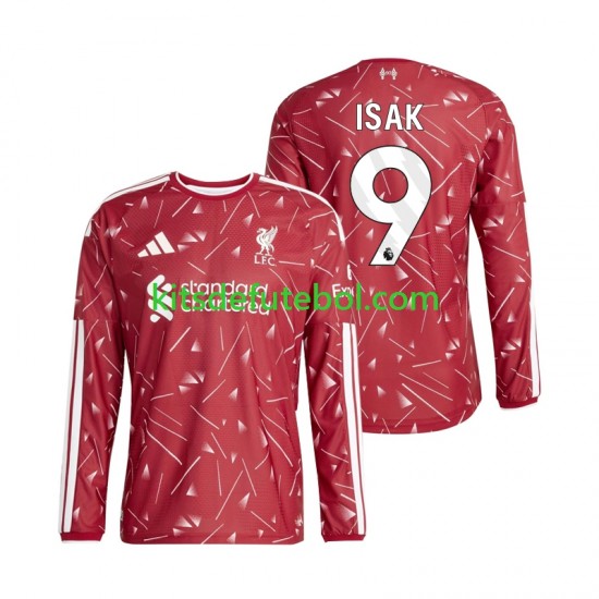 Camisola Liverpool Alexander Isak 9 Homem Equipamento principal 2026-2027 Mangas Compridas