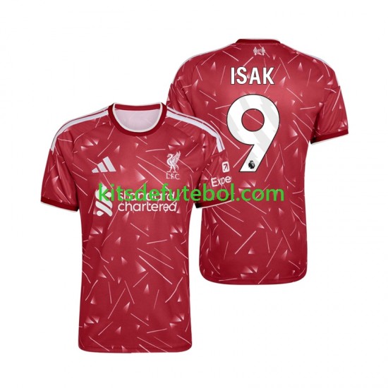 Camisola Liverpool Alexander Isak 9 Homem Equipamento principal 2026-2027 Mangas Curtas