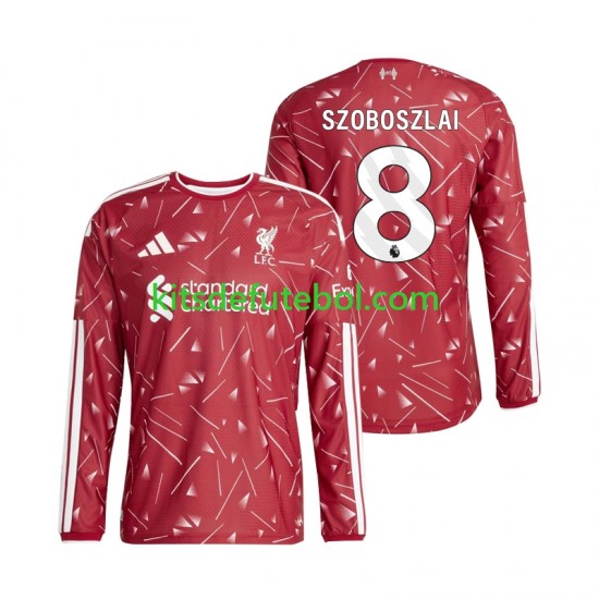 Camisola Liverpool Dominik Szoboszlai 8 Homem Equipamento principal 2026-2027 Mangas Compridas