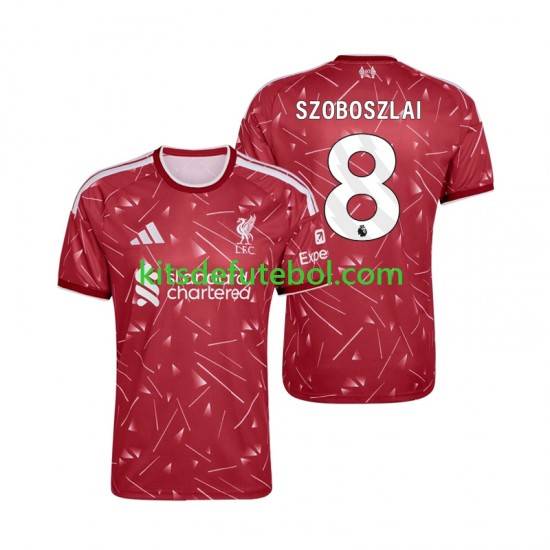 Camisola Liverpool Dominik Szoboszlai 8 Homem Equipamento principal 2026-2027 Mangas Curtas