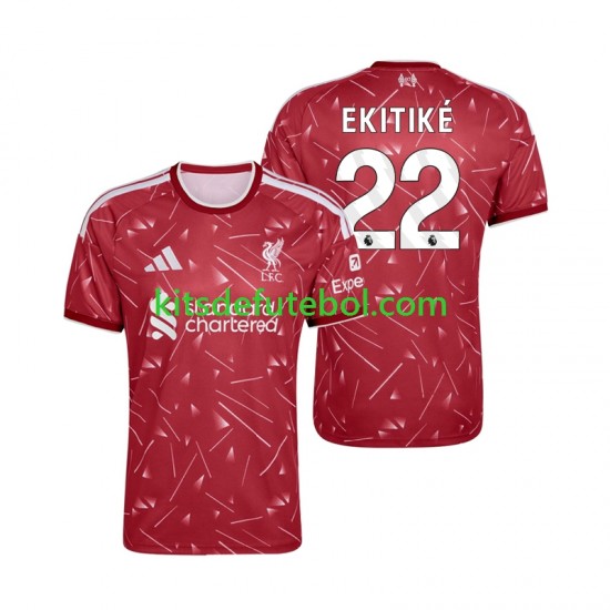 Camisola Liverpool Hugo Ekitike 22 Homem Equipamento principal 2026-2027 Mangas Curtas