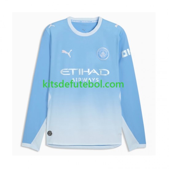 Camisola Manchester City Homem Equipamento principal 2026-2027 Mangas Compridas