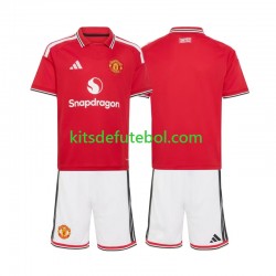 Camisola Manchester United Criança Equipamento principal 2026-2027 Mangas Curtas