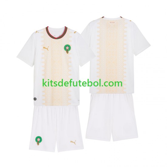 Camisola Seleção da Marroquina Criança Equipamento alternativo 2026 Mangas Curtas