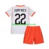 Camisola Seleção da Neerlandesa Denzel Dumfries 22 Criança Equipamento alternativo Mundial 2026 Mangas Curtas