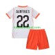 Camisola Seleção da Neerlandesa Denzel Dumfries 22 Criança Equipamento alternativo Mundial 2026 Mangas Curtas