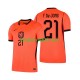 Camisola Seleção da Neerlandesa Frenkie de Jong 21 Homem Equipamento principal Mundial 2026 Mangas Curtas