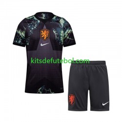 Camisola de Guarda-redes Seleção da Neerlandesa Criança Equipamento alternativo Mundial 2026 Mangas Curtas