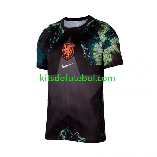 Camisola de Guarda-redes Seleção da Neerlandesa Homem Equipamento alternativo Mundial 2026 Mangas Curtas