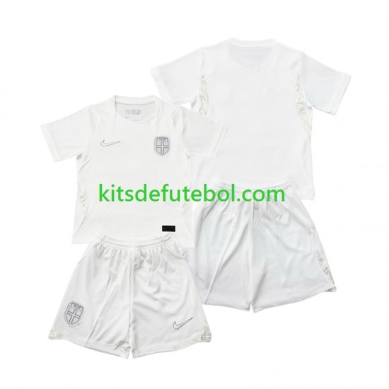 Camisola Seleção da Norueguesa Criança Terceiro equipamento Mundial 2026 Mangas Curtas