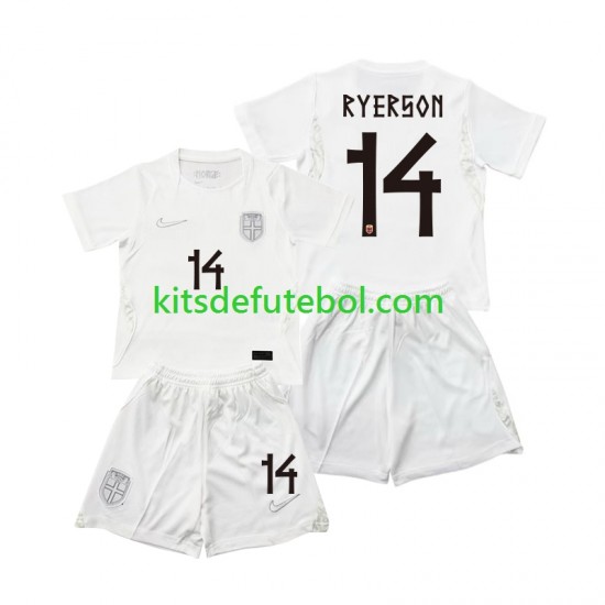 Camisola Seleção da Norueguesa Julian Ryerson 14 Criança Terceiro equipamento Mundial 2026 Mangas Curtas