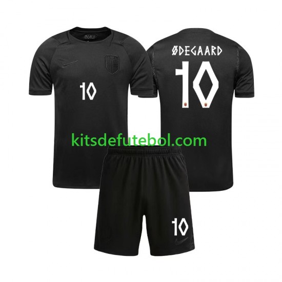 Camisola Seleção da Norueguesa Martin Odegaard 10 Criança Equipamento alternativo Mundial 2026 Mangas Curtas