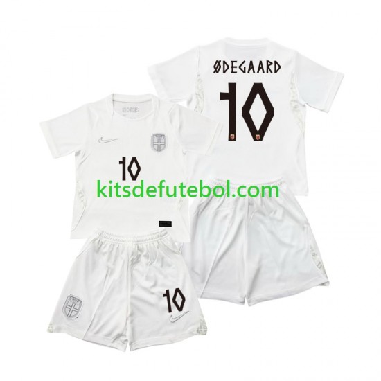 Camisola Seleção da Norueguesa Martin Odegaard 10 Criança Terceiro equipamento Mundial 2026 Mangas Curtas