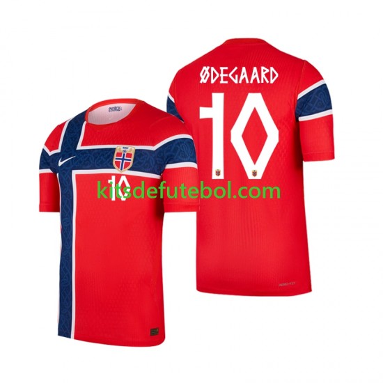 Camisola Seleção da Norueguesa Martin Odegaard 10 Homem Equipamento principal Mundial 2026 Mangas Curtas