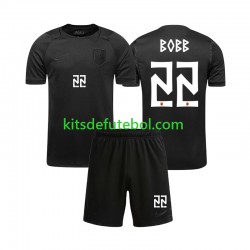 Camisola Seleção da Norueguesa Oscar Bobb 22 Criança Equipamento alternativo Mundial 2026 Mangas Curtas