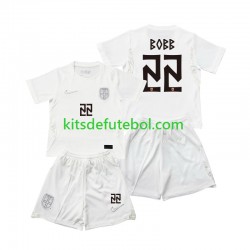 Camisola Seleção da Norueguesa Oscar Bobb 22 Criança Terceiro equipamento Mundial 2026 Mangas Curtas