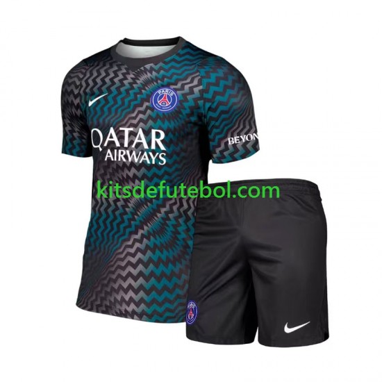 Camisola de Guarda-redes Paris Saint-Germain Criança Equipamento principal 2026-2027 Mangas Curtas