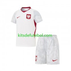 Camisola Selecção Polaca Criança Equipamento principal Mundial 2026 Mangas Curtas