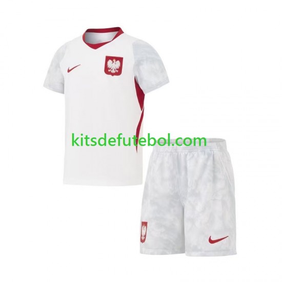 Camisola Selecção Polaca Criança Equipamento principal Mundial 2026 Mangas Curtas