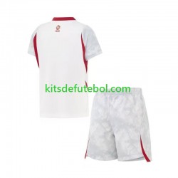 Camisola Selecção Polaca Criança Equipamento principal Mundial 2026 Mangas Curtas