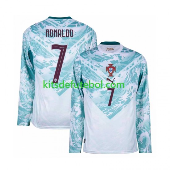 Camisola Seleção da Portuguesa Cristiano Ronaldo 7 Homem Equipamento alternativo Mundial 2026 Mangas Compridas
