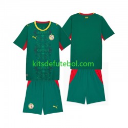 Camisola Seleção da Senegalesa Criança Equipamento alternativo 2026 2027 Mangas Curtas