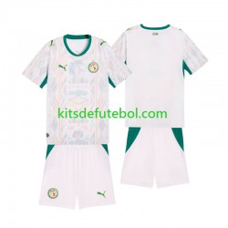 Camisola Seleção da Senegalesa Criança Equipamento principal 2026 2027 Mangas Curtas