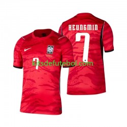 Camisola Seleção da Sul-Coreana Son Heung-min 7 Homem Equipamento principal Mundial 2026 Mangas Curtas