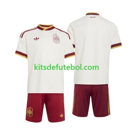 Camisola Seleção da Espanhola Criança Equipamento alternativo Mundial 2026 Mangas Curtas