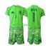 Camisola de Guarda-redes Seleção da Espanhola David Raya 1 6th Green color Criança Mundial 2026 Mangas Curtas