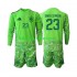 Camisola de Guarda-redes Seleção da Espanhola Unai Simon 23 6th Green color Criança Mundial 2026 Mangas Compridas