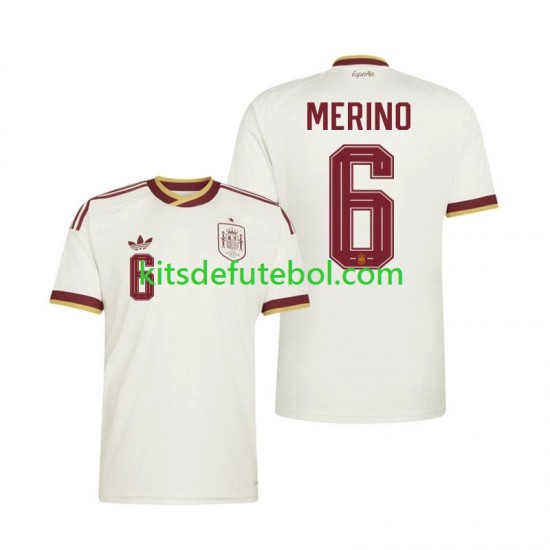 Camisola Seleção da Espanhola Mikel Merino 6 Homem Equipamento alternativo Mundial 2026 Mangas Curtas