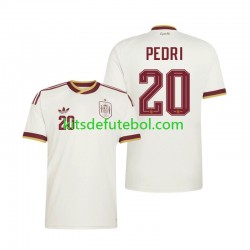 Camisola Seleção da Espanhola Pedri 20 Homem Equipamento alternativo Mundial 2026 Mangas Curtas