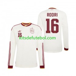Camisola Seleção da Espanhola Rodri 16 Homem Equipamento alternativo Mundial 2026 Mangas Compridas
