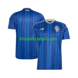 Camisola Seleção da Sueca Homem Equipamento alternativo Mundial 2026 Mangas Curtas