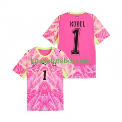 Camisola de Guarda-redes Seleção da Suíça Gregor Kobel 1 Homem Equipamento alternativo Mundial 2026 Mangas Curtas