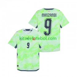 Camisola Seleção da Suíça Johan Manzambi 9 Homem Equipamento alternativo Mundial 2026 Mangas Curtas