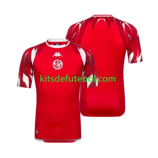 Camisola Seleção da Tunisiana Homem Equipamento alternativo Mundial 2026 Mangas Curtas
