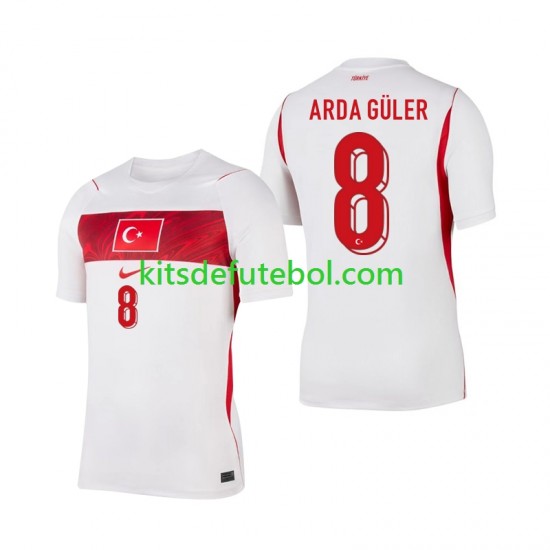 Camisola Seleção da Turca Arda Guler 8 Homem Equipamento alternativo Mundial 2026 Mangas Curtas
