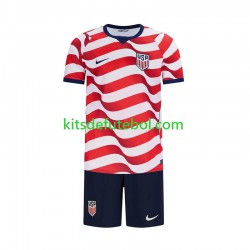 Camisola Seleção da Estados Unidos Criança Equipamento principal Mundial 2026 Mangas Curtas