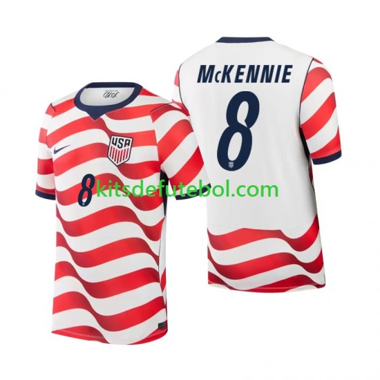 Camisola Seleção da Estados Unidos Weston McKennie 8 Homem Equipamento principal Mundial 2026 Mangas Curtas
