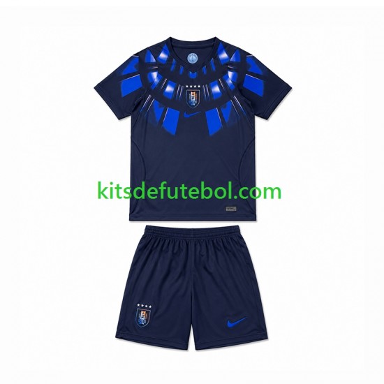 Camisola Seleção da Uruguaia Criança Equipamento alternativo Mundial 2026 Mangas Curtas